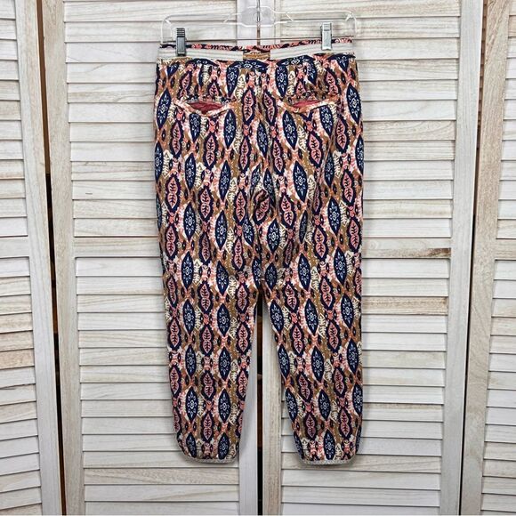 Anthropologie Pilcro Ikat Cropped Pants 26p - Picture 4 of 9